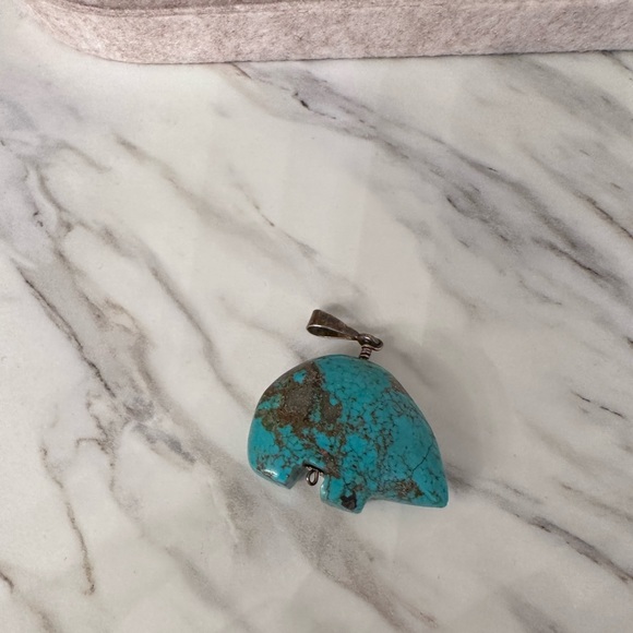 Beautiful Turquoise Bear - Picture 1 of 7